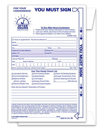 After Hours Envelopes, 6" x 9" - 500/Case